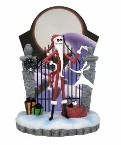 Enesco Disney Showcase Santa Jack And Zero Figurine With Lights, 10"