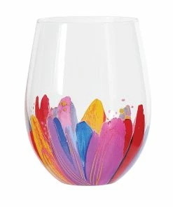 Enesco EttaVee Jessi's Garden Stemless Wine Glass, 18 Oz.