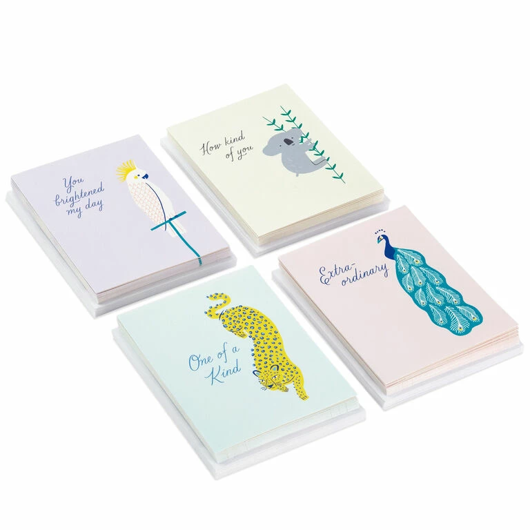Hallmark Exotic Animals Assorted Blank Thank-You Notes, Pack Of 48 1 Hallmark Exotic Animals Assorted Blank Thank-You Notes, Pack Of 48