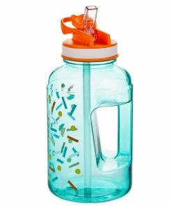 Hallmark Celebrate Big Time Water Jug, 40 Oz. -Department Store Shop Extra Large Blue Water Jug With Lid and Straw 1BID1097 03