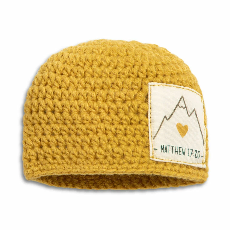 Demdaco Faith Can Move Mountains Hat & Booties Gift Set 2 Demdaco Faith Can Move Mountains Hat & Booties Gift Set - Image 2
