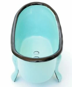Finchberry Blue Metal Farmhouse Bathtub Soap Dish -Department Store Shop Finchberry Blue Metal Bathtub Soap Dish 9155BLUE 03