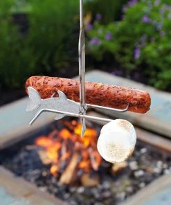 Firebuggz Fire Fishing Pole Campfire Roaster, Red -Department Store Shop Fishing Pole Campfire Roaster FB030003R 03