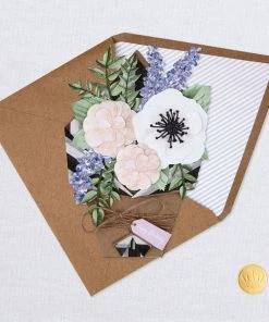 Hallmark Flower Bouquet Beautiful Day Birthday Card 12 Hallmark Flower Bouquet Beautiful Day Birthday Card -Department Store Shop Floral Bouquet Displayable Birthday Card 1299LAD9483 05