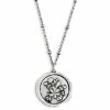 Floral Charm Dear You Mom Necklace, 17.5"