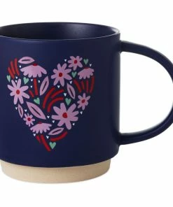 Hallmark Floral Heart Mug, 16 Oz.