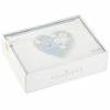Hallmark Floral Laser Foil Heart Blank Note Cards, Box Of 8