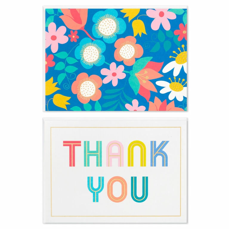Hallmark Floral And Lettering Bulk Blank Note Cards, Pack Of 50 2 Hallmark Floral And Lettering Bulk Blank Note Cards, Pack Of 50 - Image 2