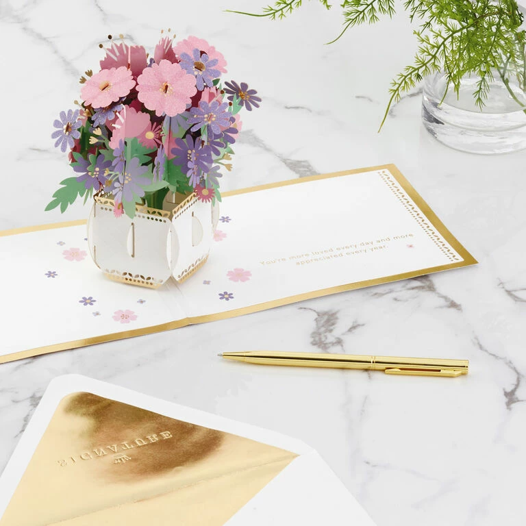 Hallmark Love And Appreciation Flower Bouquet 3D Pop-Up Love Card 6 Hallmark Love And Appreciation Flower Bouquet 3D Pop-Up Love Card - Image 6