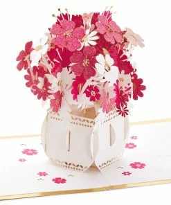 Hallmark Happy Thoughts Flower Bouquet 3D Pop-Up Thinking Of You Card