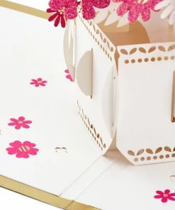 Hallmark Happy Thoughts Flower Bouquet 3D Pop-Up Thinking Of You Card 12 Hallmark Happy Thoughts Flower Bouquet 3D Pop-Up Thinking Of You Card -Department Store Shop Flower Bouquet 3D PopUp Thinking of You Card 1299LAD9644 03