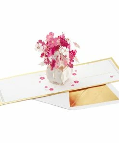 Hallmark Happy Thoughts Flower Bouquet 3D Pop-Up Thinking Of You Card 13 Hallmark Happy Thoughts Flower Bouquet 3D Pop-Up Thinking Of You Card -Department Store Shop Flower Bouquet 3D PopUp Thinking of You Card 1299LAD9644 04