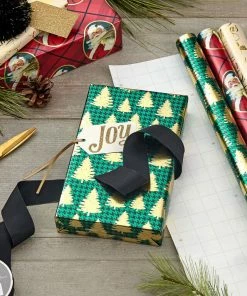 Hallmark Traditional 3-Pack Foil Christmas Wrapping Paper Assortment, 60 Sq. Ft. -Department Store Shop Foil Christmas Wrapping Paper Assortment 5JXW1065 03