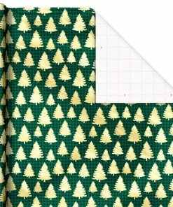 Hallmark Traditional 3-Pack Foil Christmas Wrapping Paper Assortment, 60 Sq. Ft. -Department Store Shop Foil Christmas Wrapping Paper Assortment 5JXW1065 06