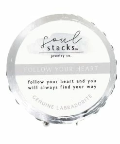 Soul Stacks Follow Your Heart Beaded Stretch Bracelets, Set Of 3 4 Soul Stacks Follow Your Heart Beaded Stretch Bracelets, Set Of 3 -Department Store Shop Follow Your Heart GraySilver Beaded Stretch Bracelets STXHRT 02