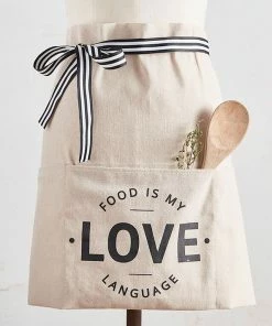 Food Is My Love Language Waist Apron 4 Food Is My Love Language Waist Apron -Department Store Shop Food Is My Love Language Waist Apron J2454 02