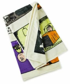 Hallmark Peanuts® Franken-Snoopy Comic Blanket, 50x60 -Department Store Shop Frankenstein Snoopy Comic Strip Blanket 1HGN1516 02