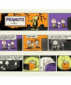 Hallmark Peanuts® Franken-Snoopy Comic Blanket, 50x60 -Department Store Shop Frankenstein Snoopy Comic Strip Blanket 1HGN1516 03
