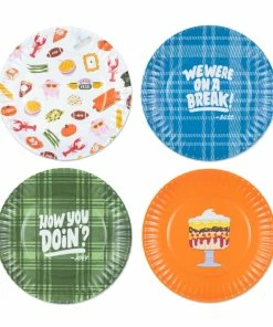Hallmark Friends Assorted Appetizer Plates, Set Of 4
