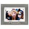 Malden Friends Gray Distressed Wood Picture Frame, 4x6/5x7