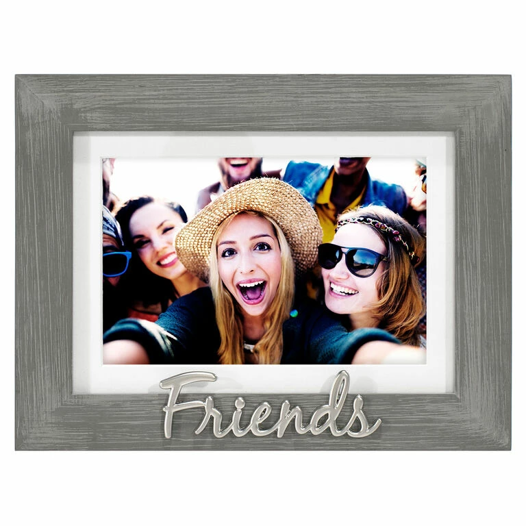 Malden Friends Gray Distressed Wood Picture Frame, 4x6/5x7 1 Malden Friends Gray Distressed Wood Picture Frame, 4x6/5x7