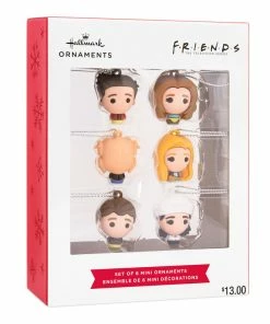 Mini Friends Shatterproof Hallmark Ornaments, Set Of 6 8 Mini Friends Shatterproof Hallmark Ornaments, Set Of 6 -Department Store Shop Friends Miniature Christmas Ornaments Set of 6 2HCM9229 04