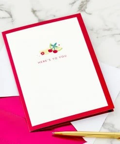 Hallmark Here's To You Cocktail Toast 3D Pop-Up Card -Department Store Shop Fruit Cocktail Drinks Celebration 3D PopUp Card for Her 1299LAD2897 07