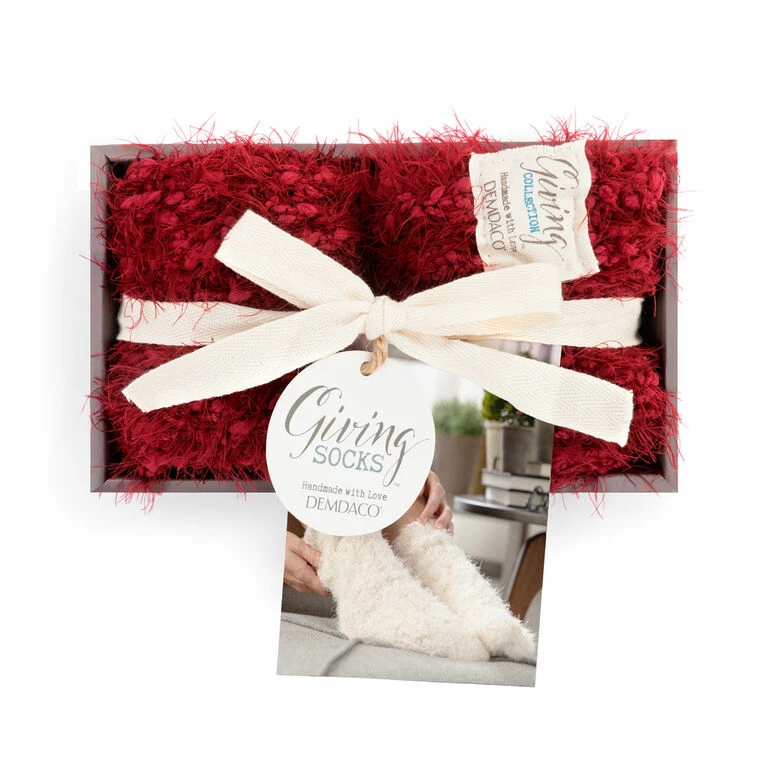 Demdaco Red Giving Socks 2 Demdaco Red Giving Socks - Image 2