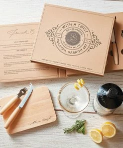 Garnish Tools In Cardboard Book Box, Set Of 3 -Department Store Shop Garnish Tools in Cardboard Book Box G5272 04