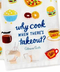Hallmark Gilmore Girls Why Cook Tea Towel 6 Hallmark Gilmore Girls Why Cook Tea Towel -Department Store Shop Gilmore Girls Why Cook Kitchen Towel 1PCL1009 03
