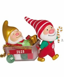Hallmark Gnome For Christmas Special Edition 2023 Ornament -Department Store Shop Gnomes With Christmas Decorations Keepsake Ornament 2199QGO2817 03