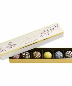 Godiva Assorted Birthday Cake Truffle Flight, 6 Pieces