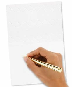 Hallmark Gold Butterfly On Pink Blank Note Cards, Box Of 8 -Department Store Shop Gold Butterfly on Pink Blank Note Cards 1499CNT1125 03