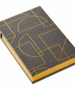 Hallmark Gold Geometric Faux Leather Small List Pad