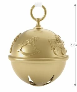 Hallmark 50th Anniversary Ring In The Season Special Edition Metal Bell Ornament 8 Hallmark 50th Anniversary Ring In The Season Special Edition Metal Bell Ornament -Department Store Shop Gold Jingle Bell Keepsake Ornament 2899QGO2989 03