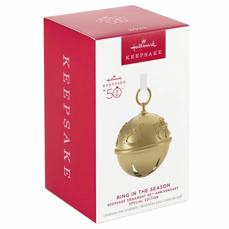 Hallmark 50th Anniversary Ring In The Season Special Edition Metal Bell Ornament 4 Hallmark 50th Anniversary Ring In The Season Special Edition Metal Bell Ornament - Image 4