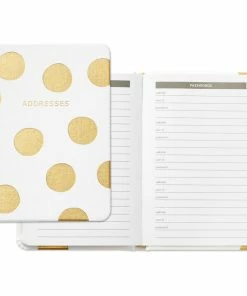 Hallmark Gold Polka Dots Address Book -Department Store Shop Gold Polka Dots Address Book 1ADD1620 02