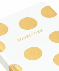 Hallmark Gold Polka Dots Address Book -Department Store Shop Gold Polka Dots Address Book 1ADD1620 06