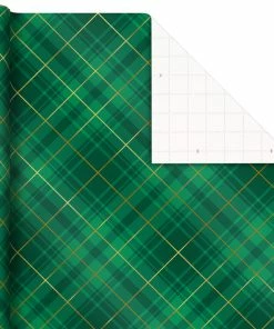 Hallmark Gold And Green 3-Pack Christmas Wrapping Paper Assortment, 120 Sq. Ft. 12 Hallmark Gold And Green 3-Pack Christmas Wrapping Paper Assortment, 120 Sq. Ft. -Department Store Shop Gold and Green Assortment Christmas Gift Wrap 5JXW1204 06