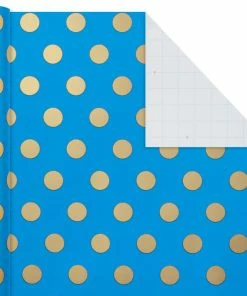 Hallmark Gold And Jewel Tones 3-Pack Wrapping Paper, 105 Sq. Ft. Total 12 Hallmark Gold And Jewel Tones 3-Pack Wrapping Paper, 105 Sq. Ft. Total -Department Store Shop Gold and Jewel Tones 3Pack Wrapping Paper Rolls 5EWR6389 06