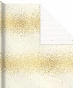 Hallmark Gold And White 6-Pack Holiday Wrapping Paper Assortment, 180 Sq. Ft. 12 Hallmark Gold And White 6-Pack Holiday Wrapping Paper Assortment, 180 Sq. Ft. -Department Store Shop Gold and White Christmas Wrapping Paper Assortment 5JXW1086 03