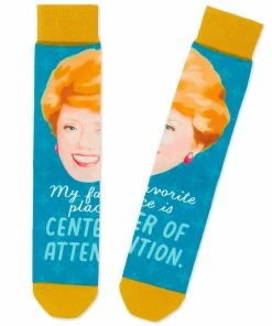Hallmark Blanche The Golden Girls Center Of Attention Novelty Crew Socks