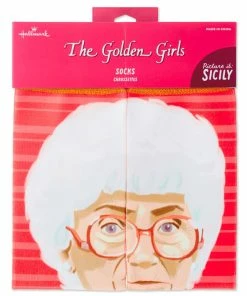 Hallmark Sophia The Golden Girls Sicily Novelty Crew Socks 8 Hallmark Sophia The Golden Girls Sicily Novelty Crew Socks -Department Store Shop Golden Girls Sophia Funny Novelty Crew Socks 1GOL1054 04