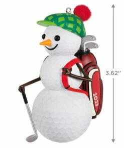 Hallmark Jolly Golfer 2023 Ornament -Department Store Shop Golf Ball Snowman Keepsake Ornament 1899QGO2939 03