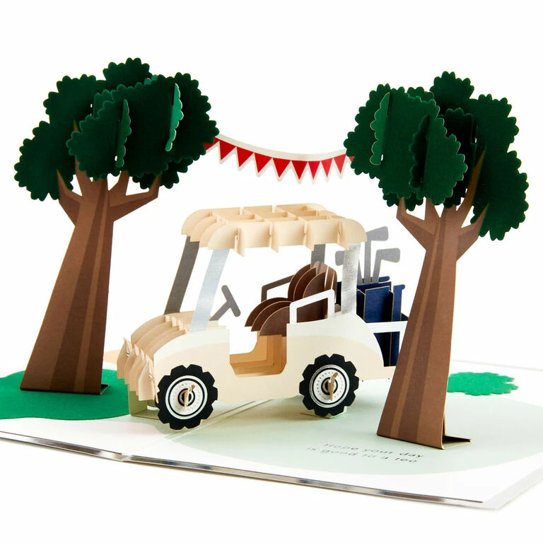 Hallmark Hope Your Day Is Good To A Tee Golf 3D Pop-Up Card 1 Hallmark Hope Your Day Is Good To A Tee Golf 3D Pop-Up Card