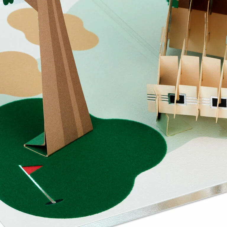 Hallmark Hope Your Day Is Good To A Tee Golf 3D Pop-Up Card 4 Hallmark Hope Your Day Is Good To A Tee Golf 3D Pop-Up Card - Image 4
