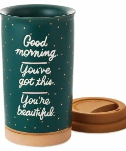 Hallmark Good Morning Ceramic Travel Mug, 12 Oz. -Department Store Shop Good Morning Ceramic Travel Mug 1SNN1079 03