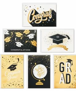 Hallmark Confetti Celebration Assorted Graduation Cards, Pack Of 36