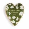 Demdaco Grateful Art Heart Trinket Dish