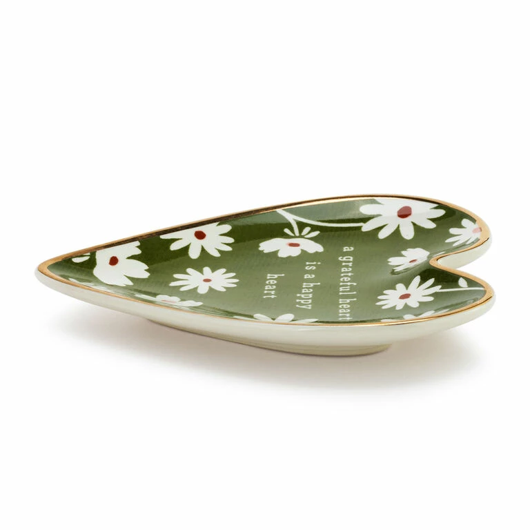 Demdaco Grateful Art Heart Trinket Dish 2 Demdaco Grateful Art Heart Trinket Dish - Image 2